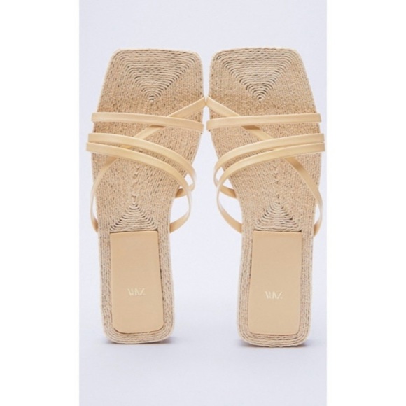 Zara Shoes - Zara Leather Strappy Sandals